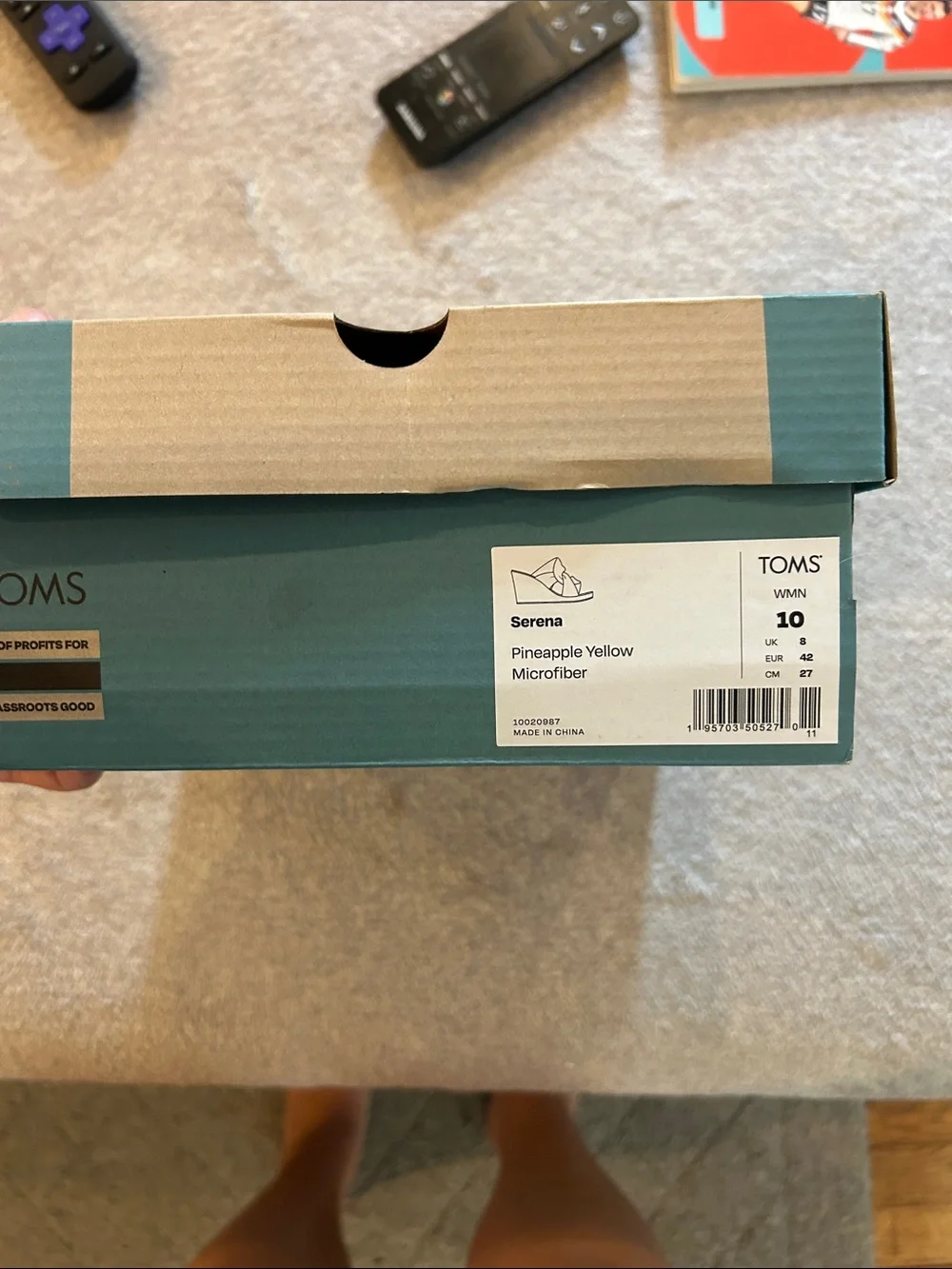 Toms Yellow Twist-Knot Slide Sandals